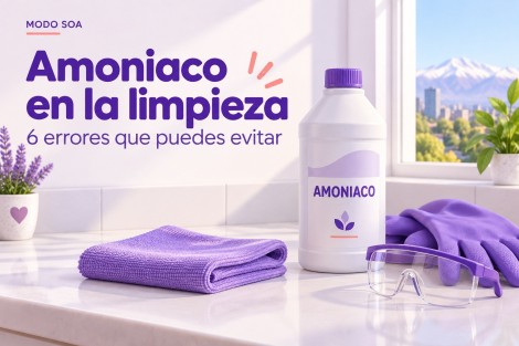 Amoniaco en la limpieza: 6 errores que conviene evitar